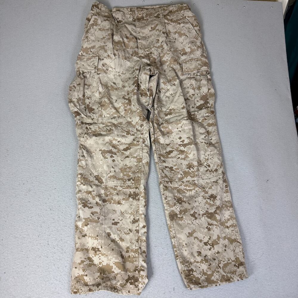 USMC Desert MARPAT Combat Utility Cargo Pants Medium Regular Military Camo